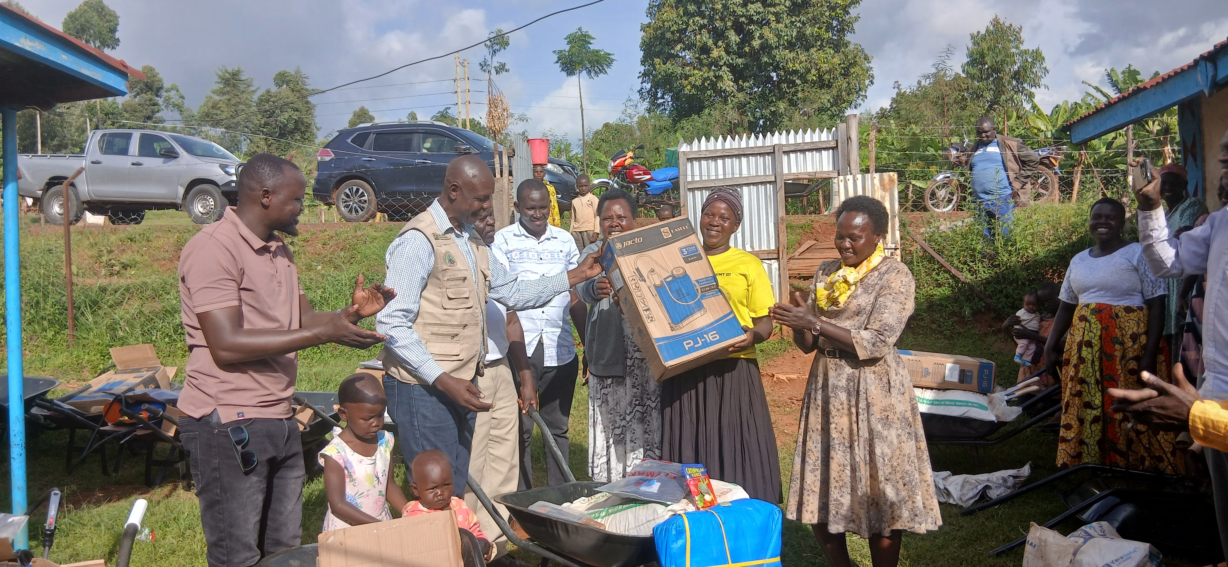 Nakapiripirit District Technical Staff Holds A Bench Marking Visit To Kween District On The Implementation Of Climate Smart Agricultural Transformation Project  