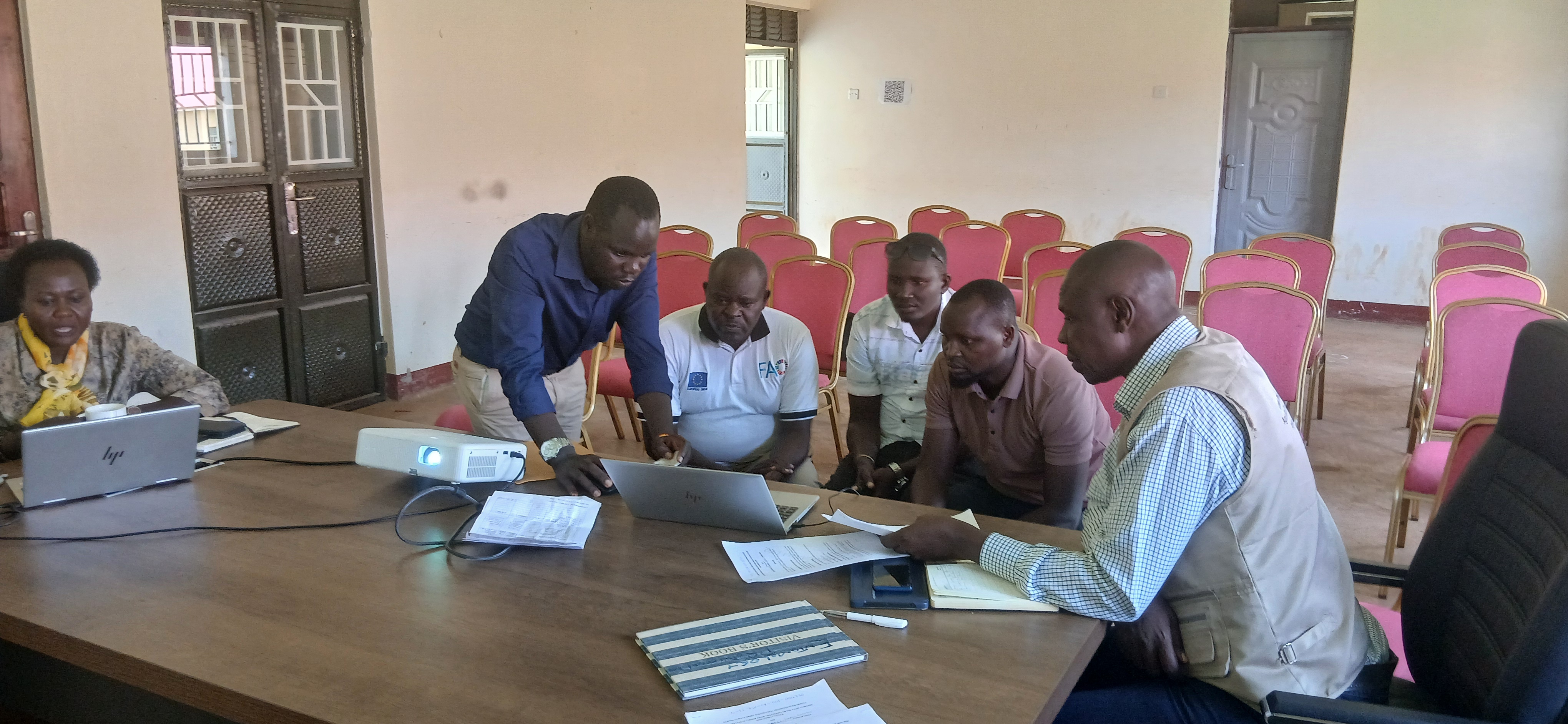 Nakapiripirit District Technical Staff Holds A Bench Marking Visit To Kween District On The Implementation Of Climate Smart Agricultural Transformation Project  