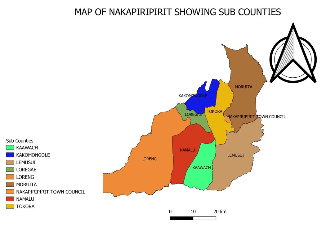 Nakapiripirit map